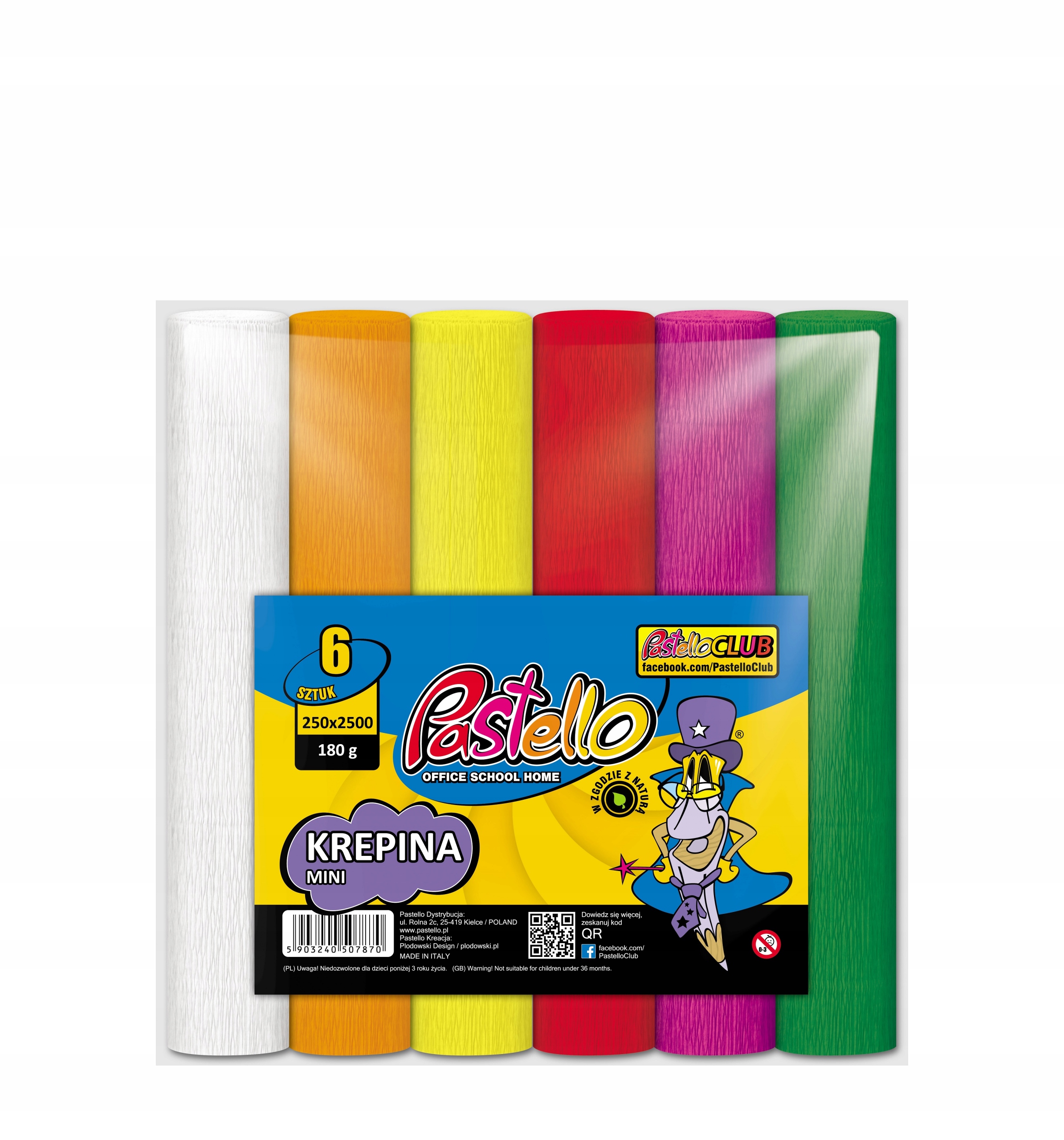 KREPINA MARSZCZONA MINI 20x250 6 kol PASTELLO