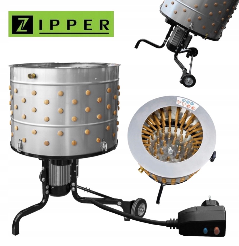 SKUBARKA DO DROBIU PIERZA KUR ZIPPER ZI-GRM1650