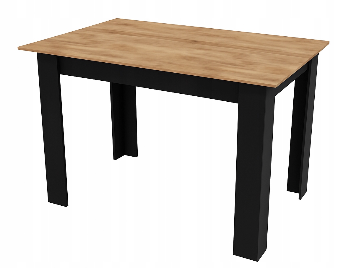 Stół do Jadalni Kuchni Salonu 110x70 Dąb Artisan/Czarny Nowoczesny Loft