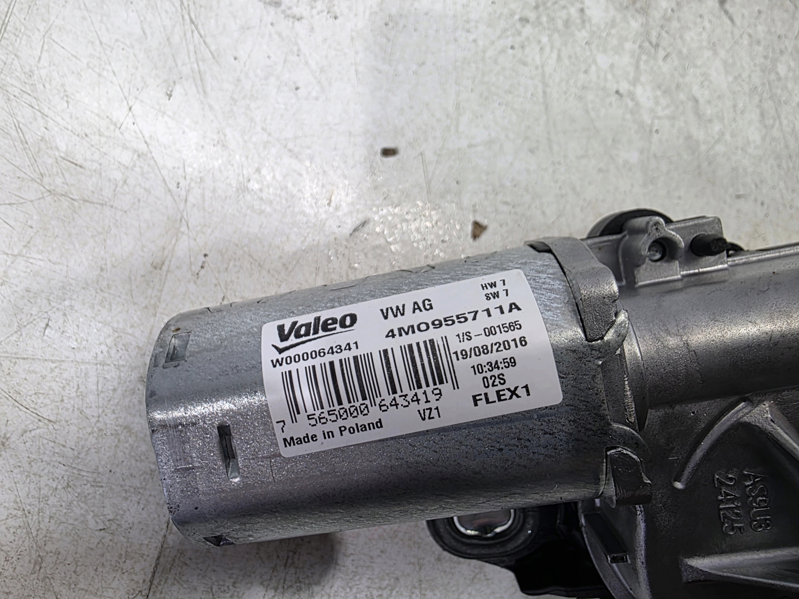 Motor des Scheibenwischers heck AUDI Q7 4M 4M0955711A Original