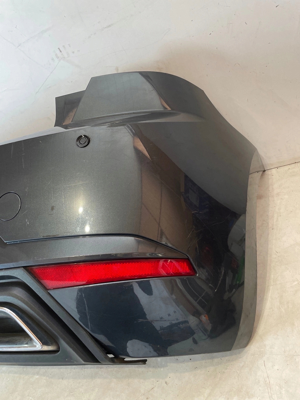 complete bumper rear part rear Seat Ibiza V 6F0 FR PDC grey