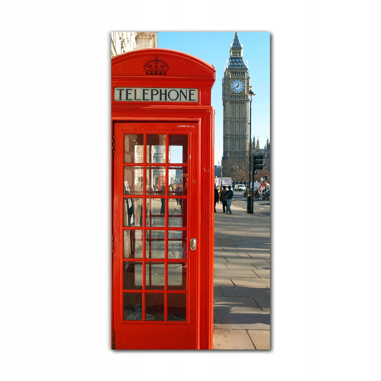 

Foto na szkle na ścianę 70x140 Budka telefoniczna