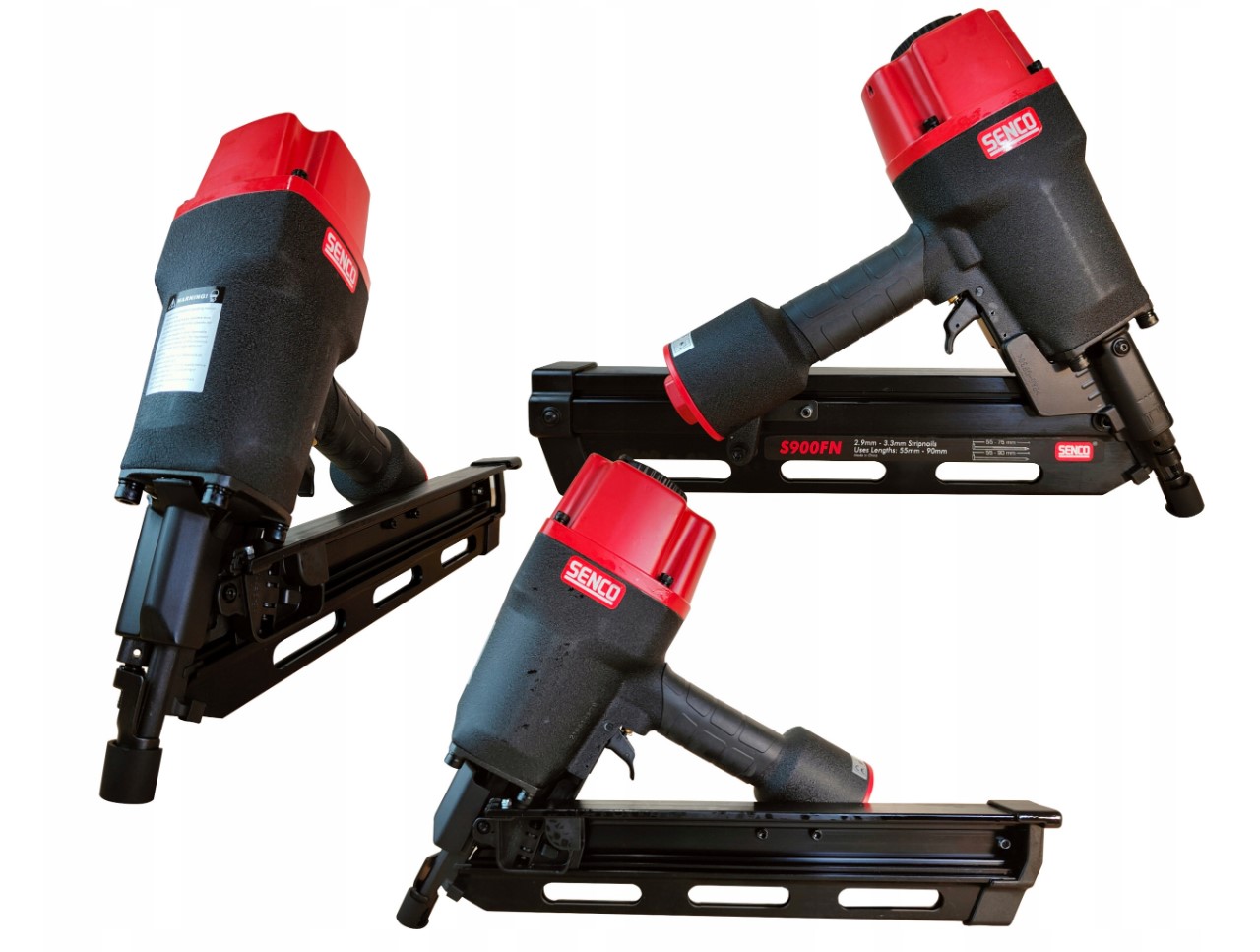 Gwoździarka pneumatyczna taśmowa papier Senco gwoździe 55-90mm ⌀2,8-3,3 mm