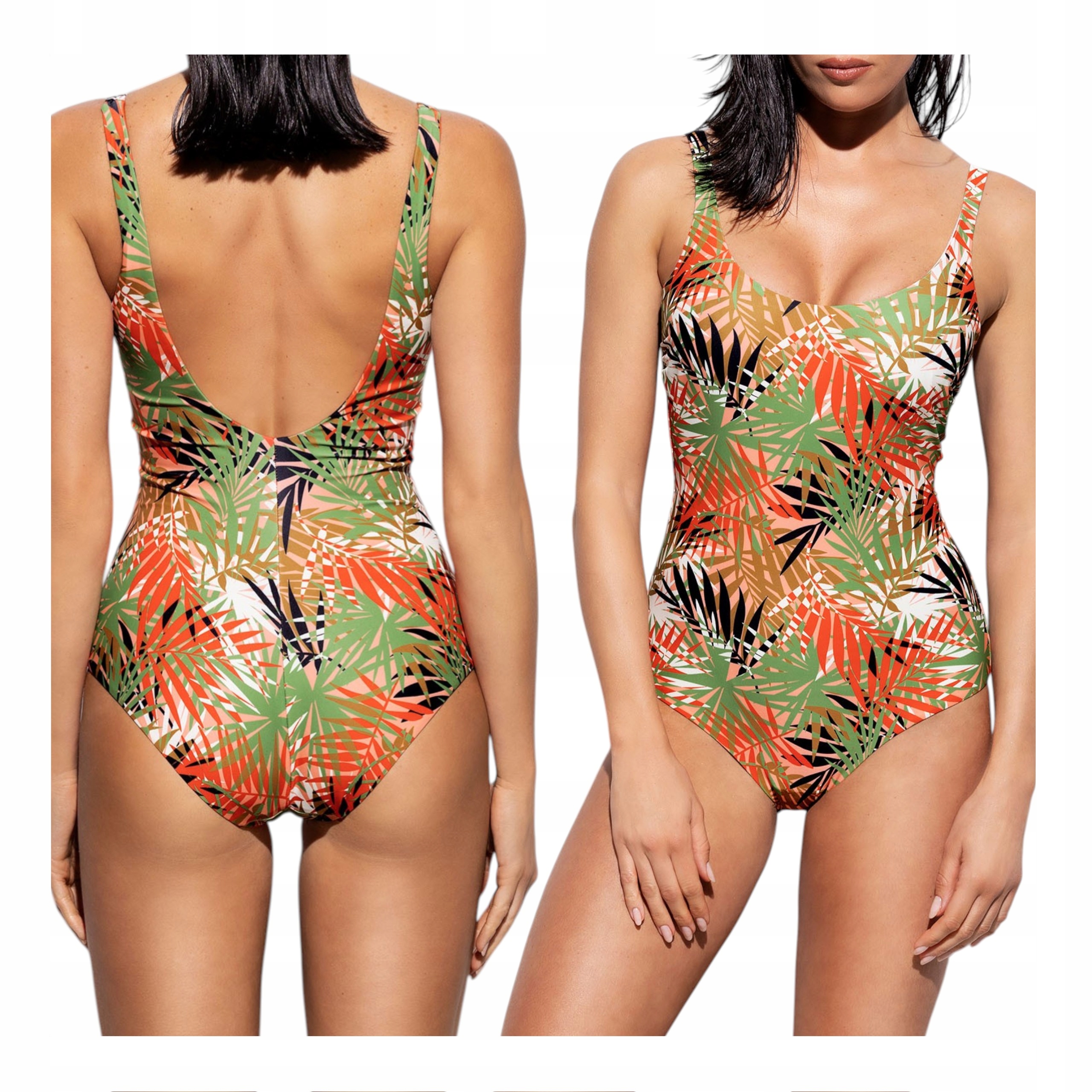 Jednodílné měkké plavky s kosticemi Verde Veronica 95C