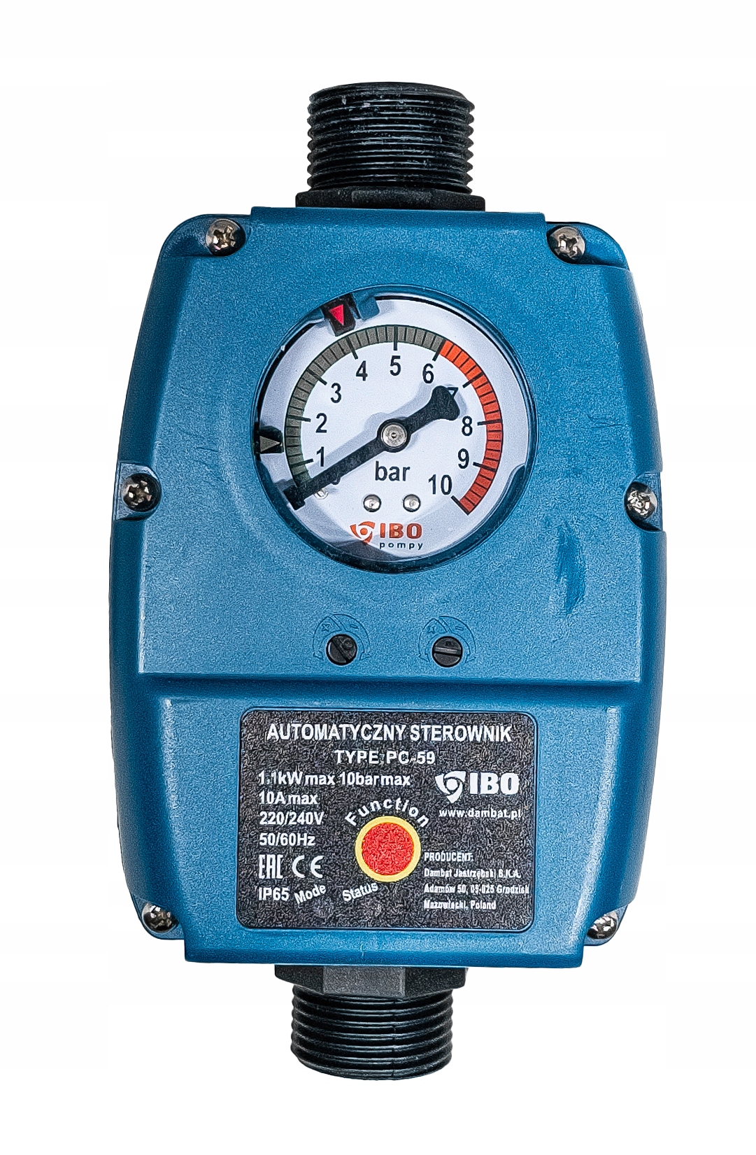 WŁĄCZNIK WYŁĄCZNIK CIŚNIENIOWY STEROWNIK AUTOMATYCZNY SUCHOBIEG PC-59 POMPY Kod producenta WŁĄCZNIK WYŁĄCZNIK CIŚNIENIOWY AUTOMATYCZNY P