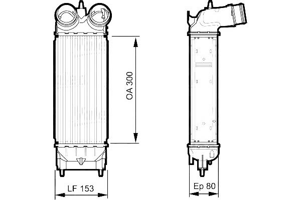 VALEO INTERCOOLER 0384P5 384P5 Producent części Valeo