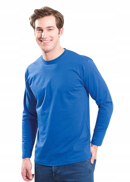 T-SHIRT MĘSKI JHK TSRA długi rękaw NY granat XXL Kolekcja JHK TSRA 150 LS