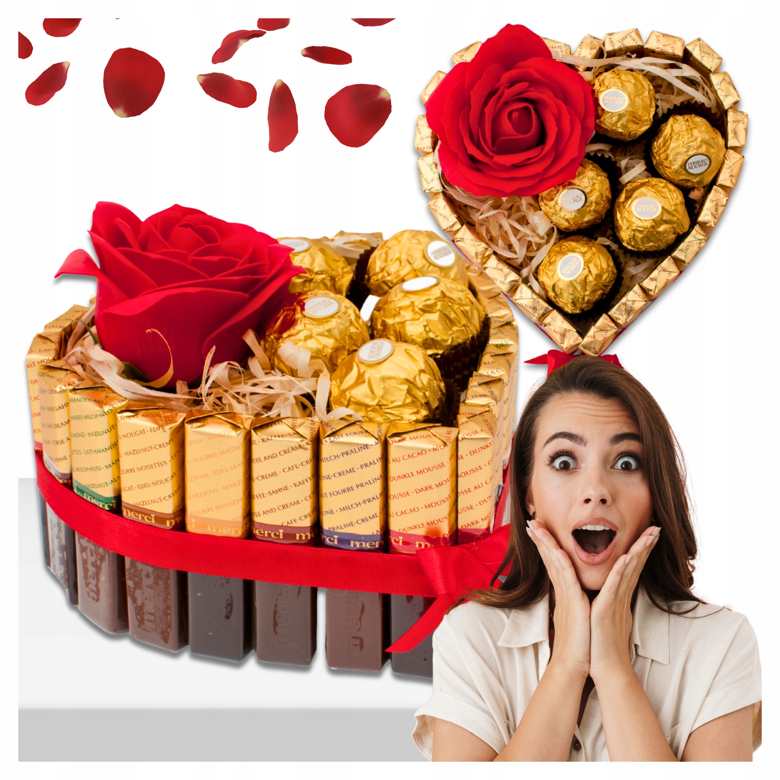 Levně Srdce z merci dort dárek k narozeninám a jmeninám