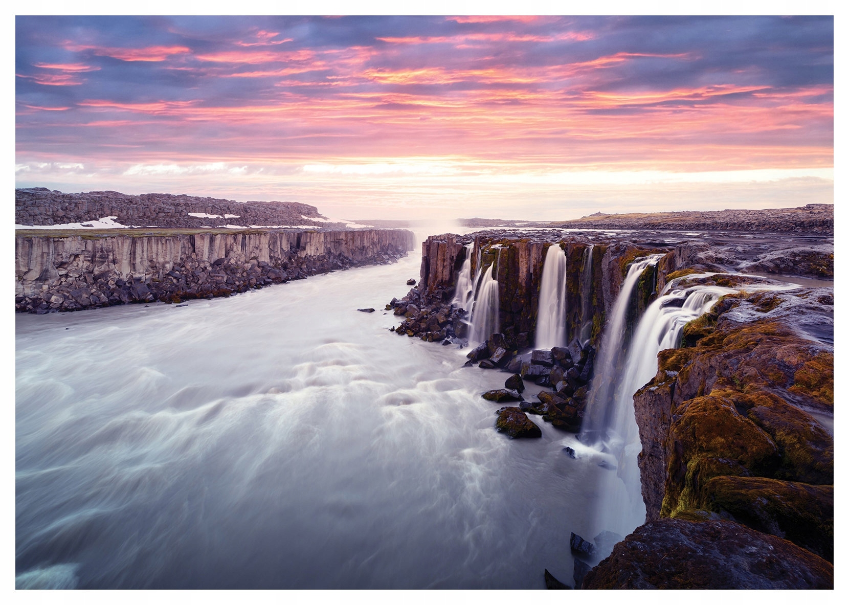Fototapeta vlies Vodopád Západ slnka Krajina Pokoj 368x254 lepidlo