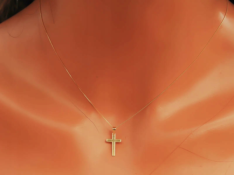 ZŁOTY ŁAŃCUSZEK KOSTKA WENECJANA AG 585 Próba złota 585