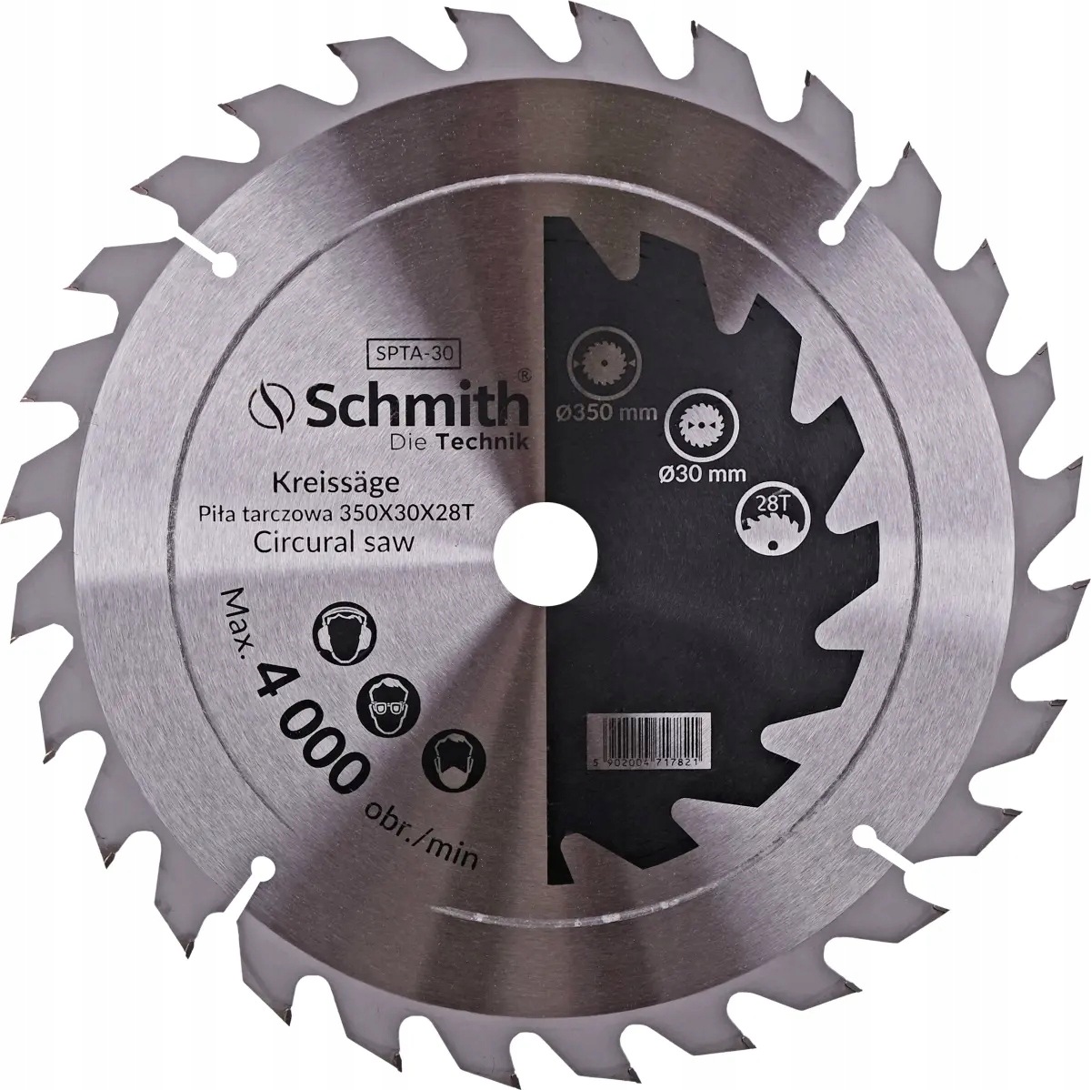 Vidlicový pilový kotouč 350 mm 28T Schmith