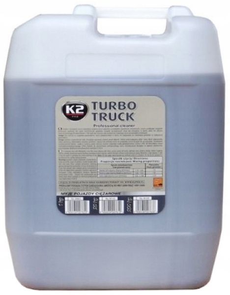 K2 TURBO TRUCK AKTYWNA PIANA 20L PIANOWNICA 2L Pojemność opakowania 20000 ml