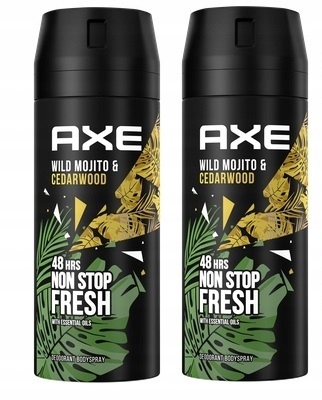 

Axe Dezodorant w aerozolu Wild Mojito 2 X 150ml