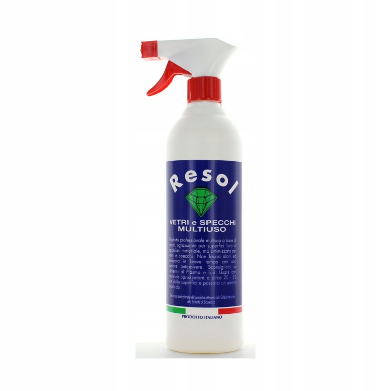 RESOL VETRI Profesjonalny płyn do szyb, okien, luster WŁOSKI SPRAY 750 ml