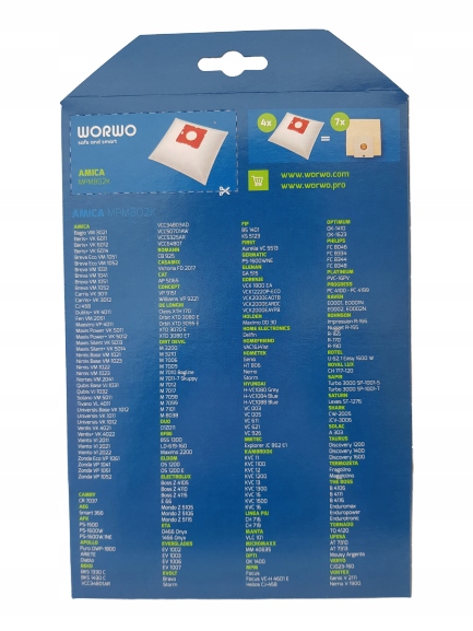 8x WORKI DO ODKURZACZA MPM MOD-50 Kod producenta MPMB02