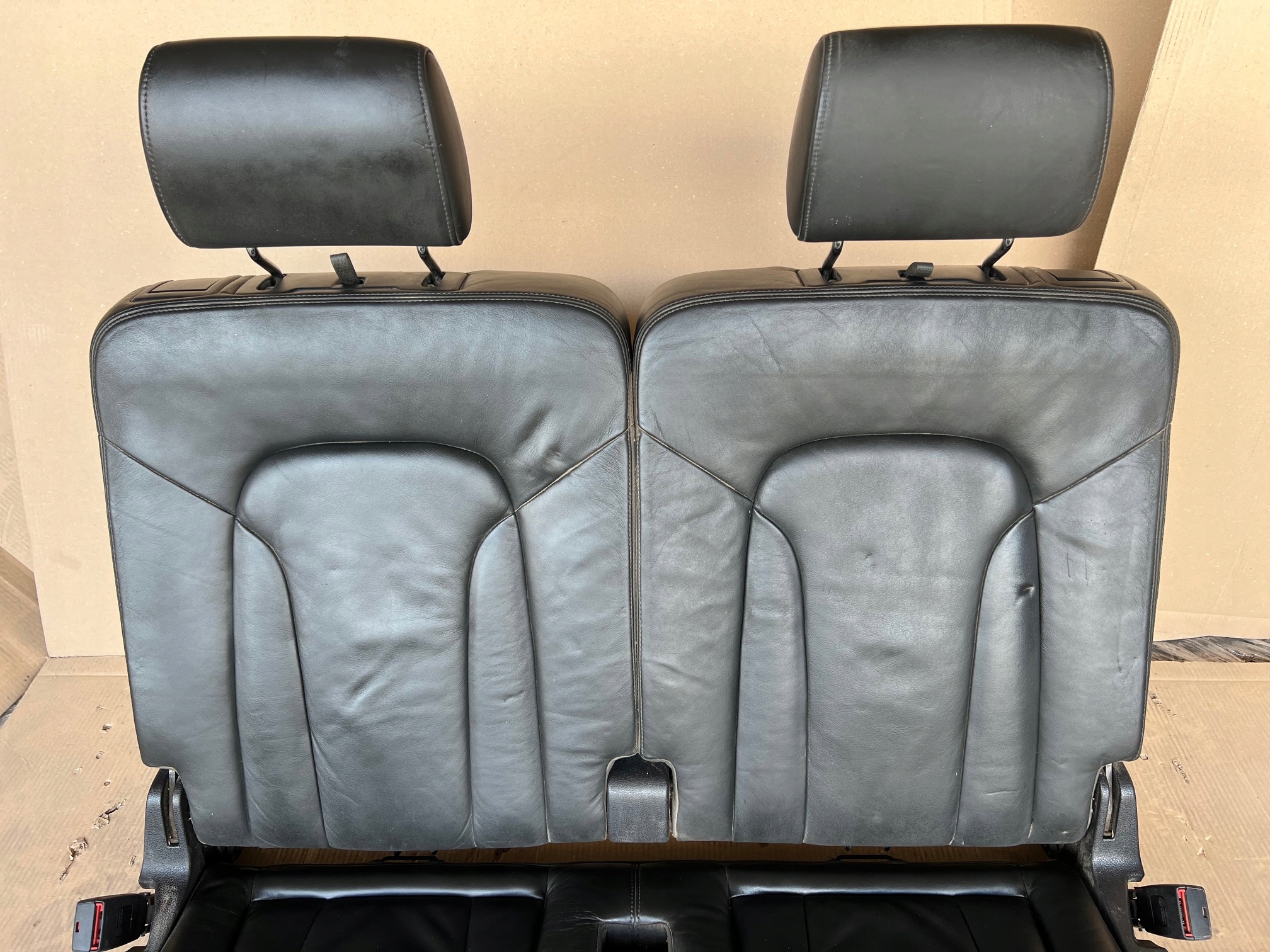 AUDI Q7 4L Sitz Sitze III 3 RZAD Leder