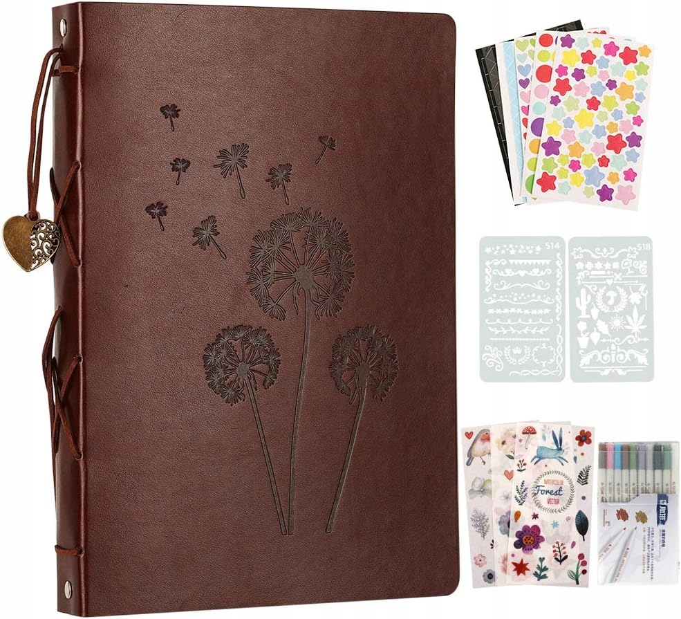 Fotoalbum Na Zdobení Kreativní Z Kůže Scrapbooking Samolepky