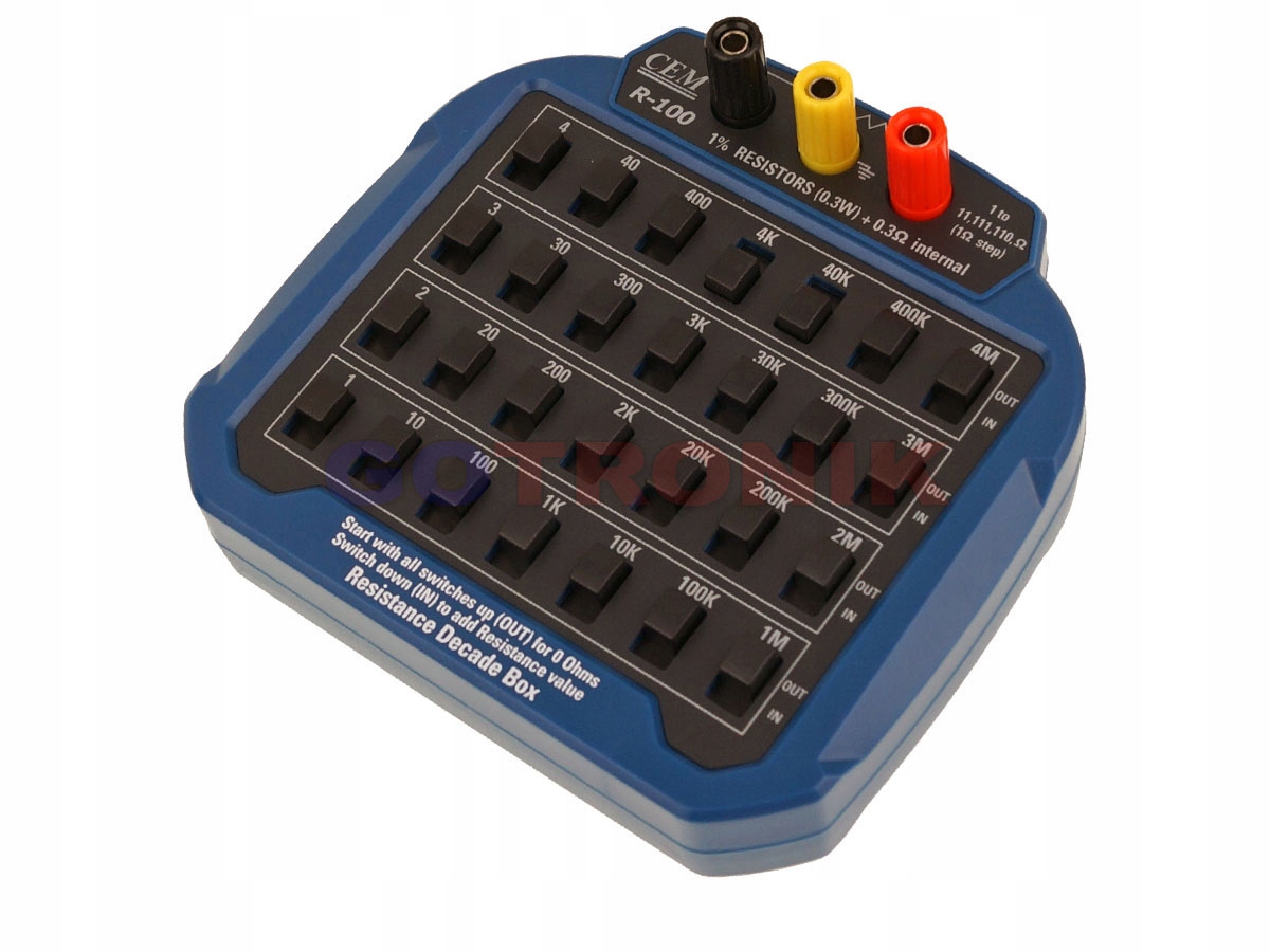 

Dekada rezystorowa R-100 1 11MOhm rezystor