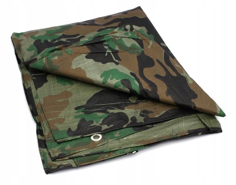 PLANDEKA WOJSKOWA MORO 4x6 m 80g KAMUFLARZ