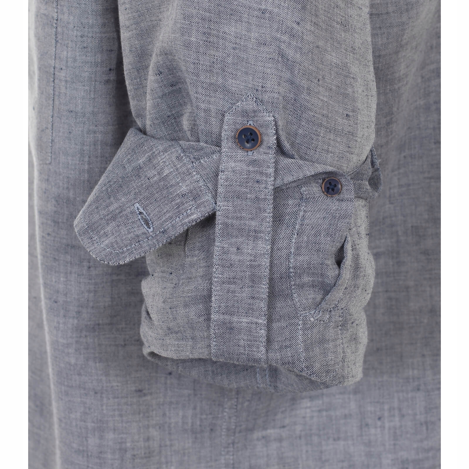 Lniana koszula męska Redmond stójka regular_3XL Rozmiar kołnierzyka 48