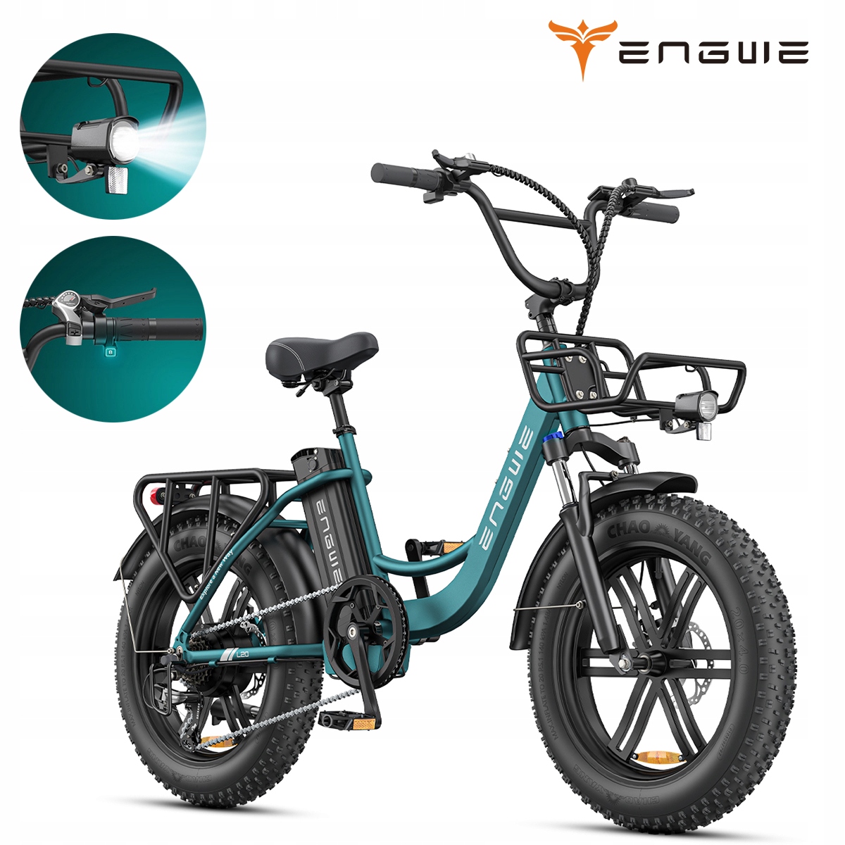 Rower Elektryczny Składany Engwe L20 Boost 20” Fatbike 250W 48V 13AH 126KM