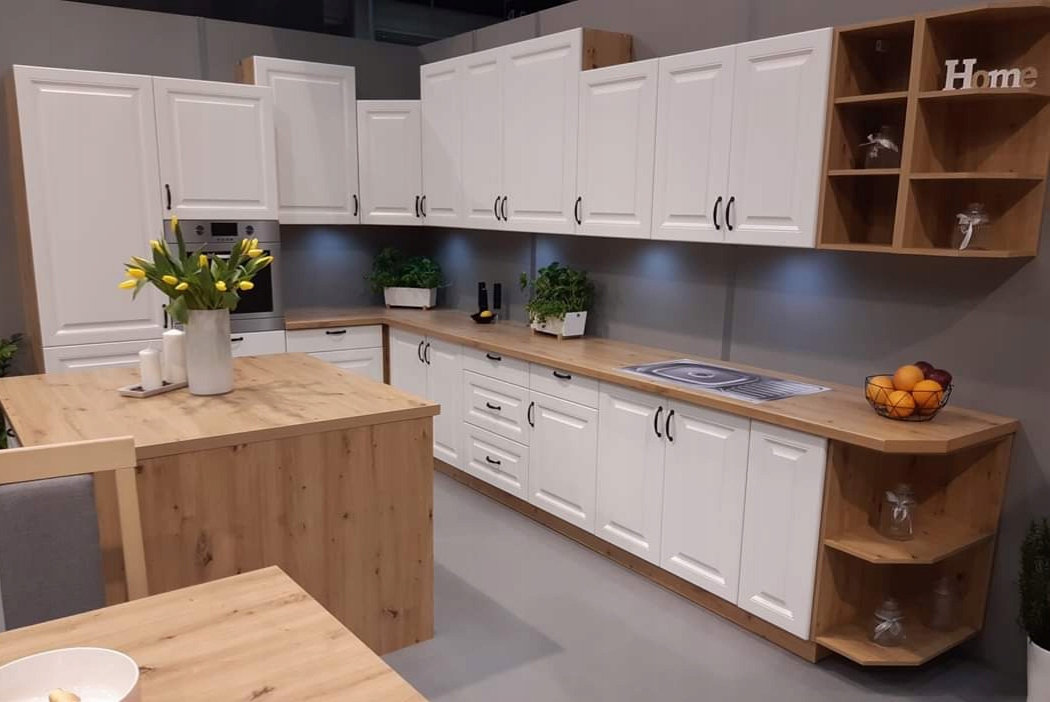 Meble kuchenne STILO MDF 240 CM biały mat Marka inna