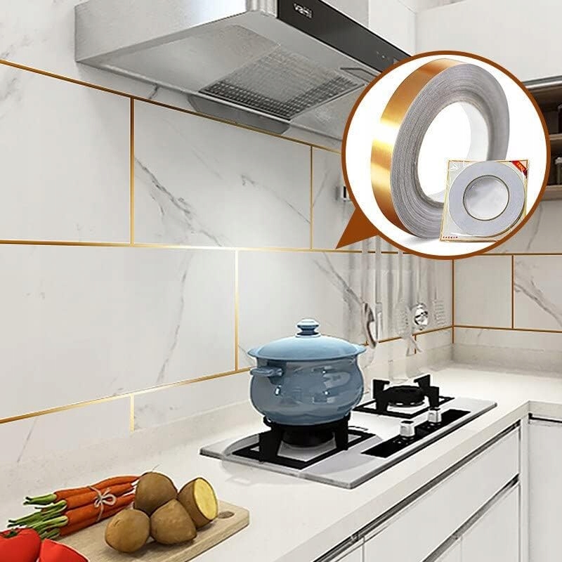 TAŚMA OZDOBNA SAMOPRZYLEPNA ZŁOTA KLEJĄCA TASIEMKA PASMANTERIA 2 cm x 50 m Marka Korbi