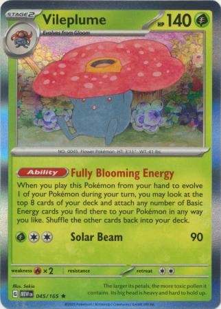 Pokemon 151 Vileplume 045/165 Holo Rare