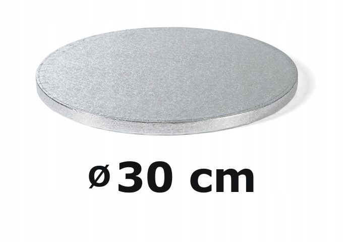 

Podkład tort fi 30 cm gr. 1,2 cm Okrągły Srebrny