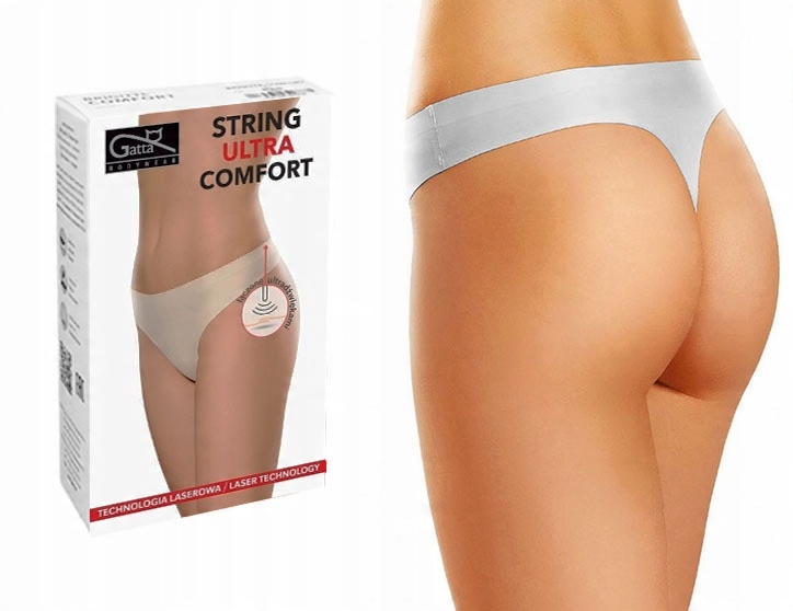

Gatta Stringi Comfort, bezszwowe, Białe, Xs