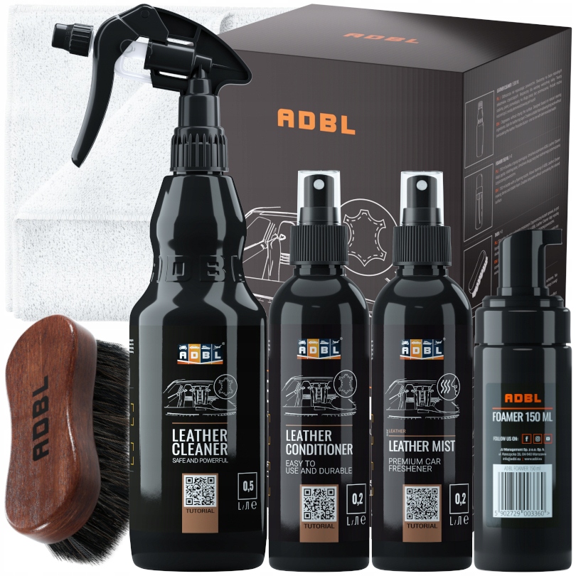 Adbl Leather Kit Zestaw Do Czyszczenia i Pielęgnacji Skóry