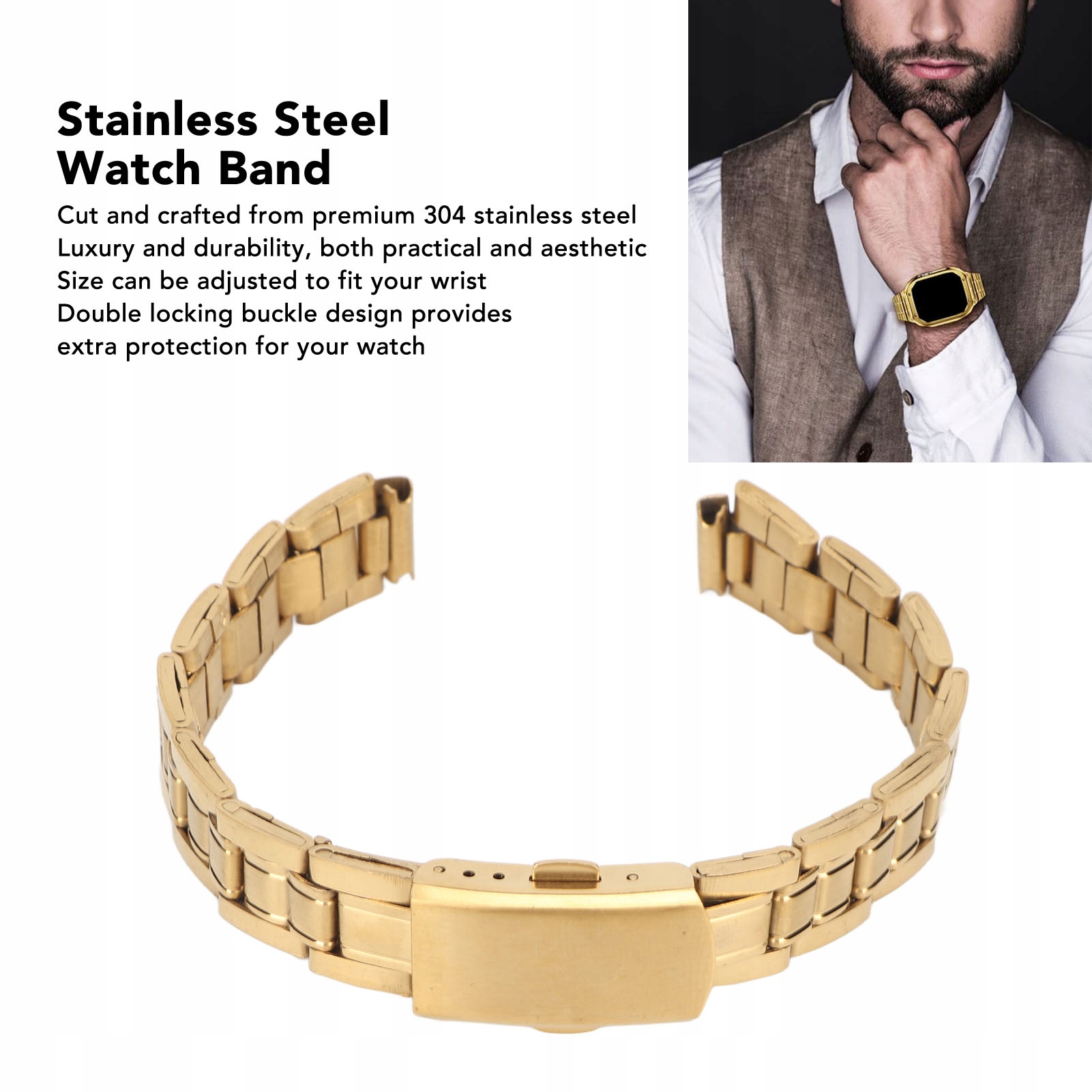 PASEK BRANSOLETA DO ZEGARKA 16MM TELESKOPY KOLOR Szerokość paska 16 mm