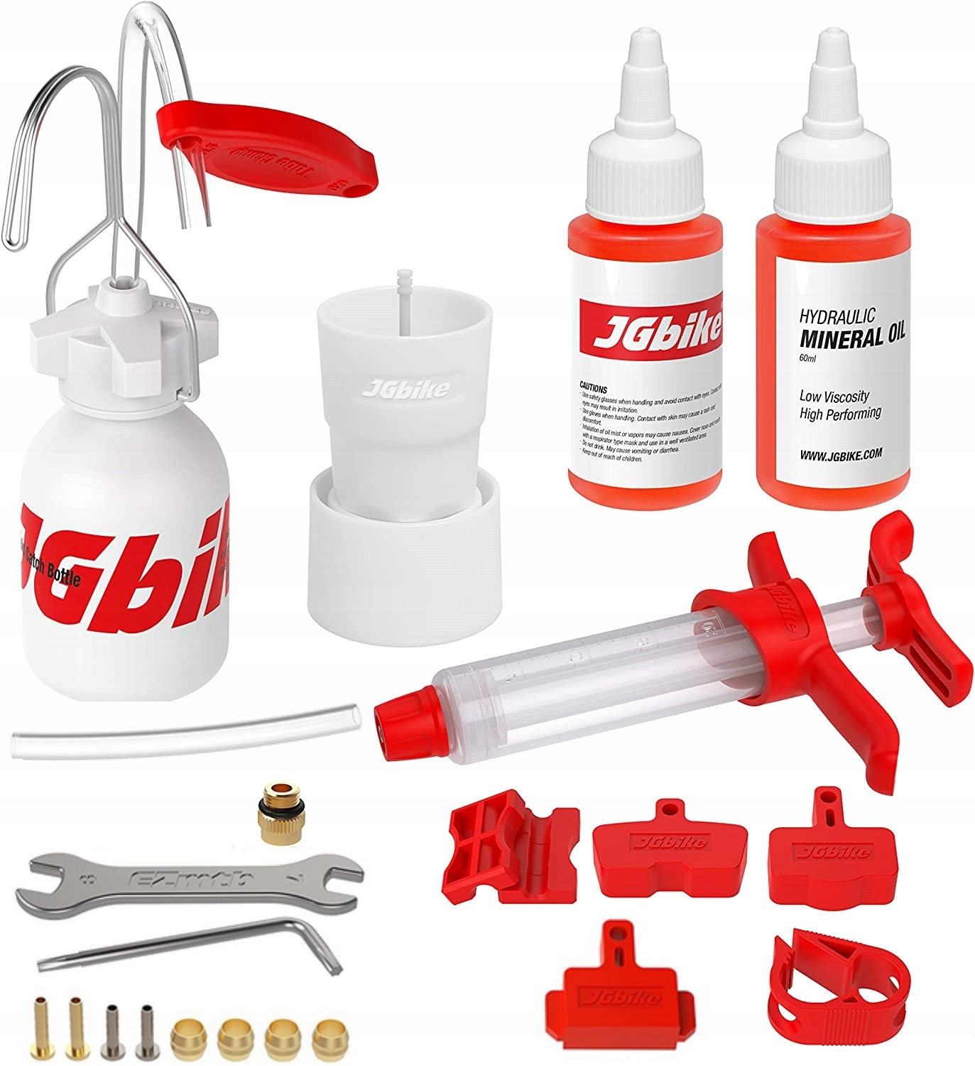 ZESTAW ODPOWIETRZAJĄCY DO HAMULCÓW MTB OLEJ MINERA