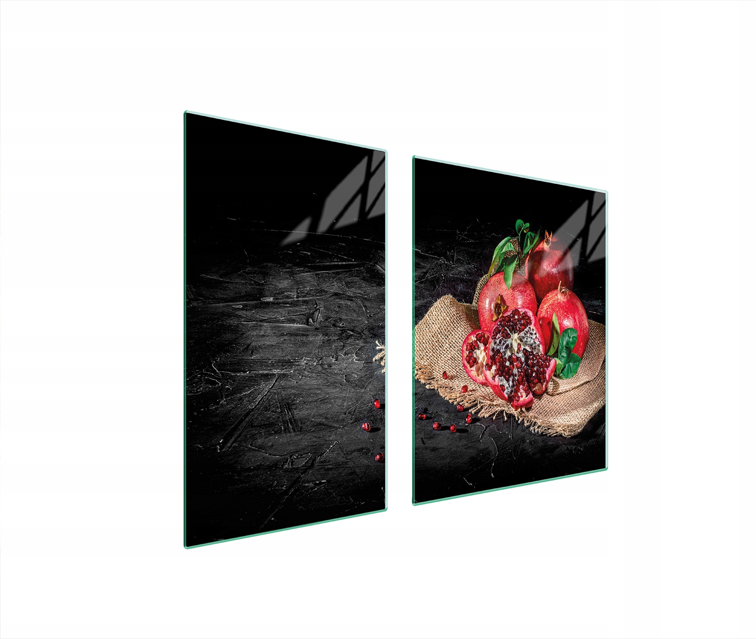 Skleněná Deska A Krájecí Deska 100x52 Granátové Jablko Tvrzené Sklo