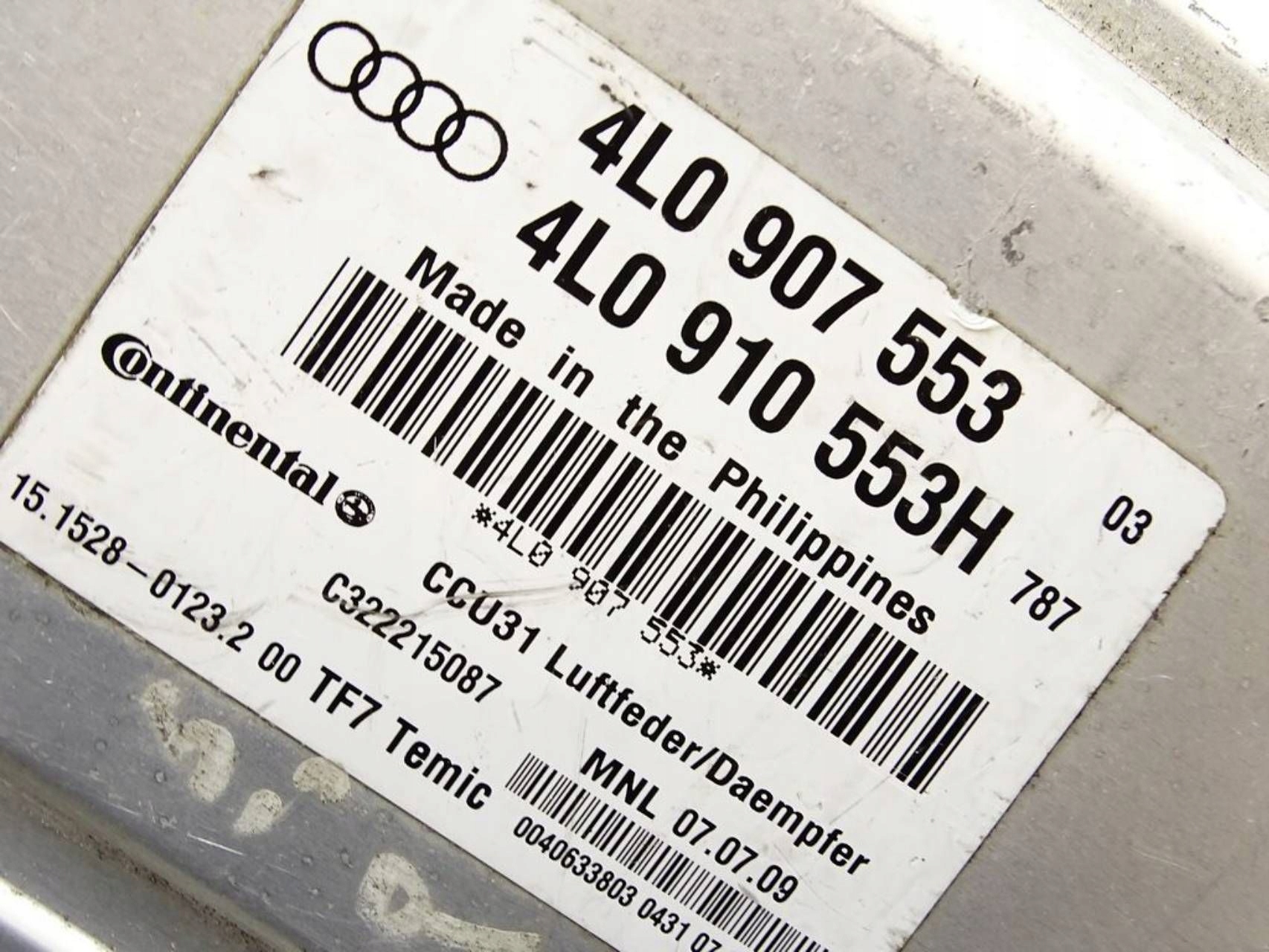 ECU control unit springing AUDI Q7 4L 4L0907553