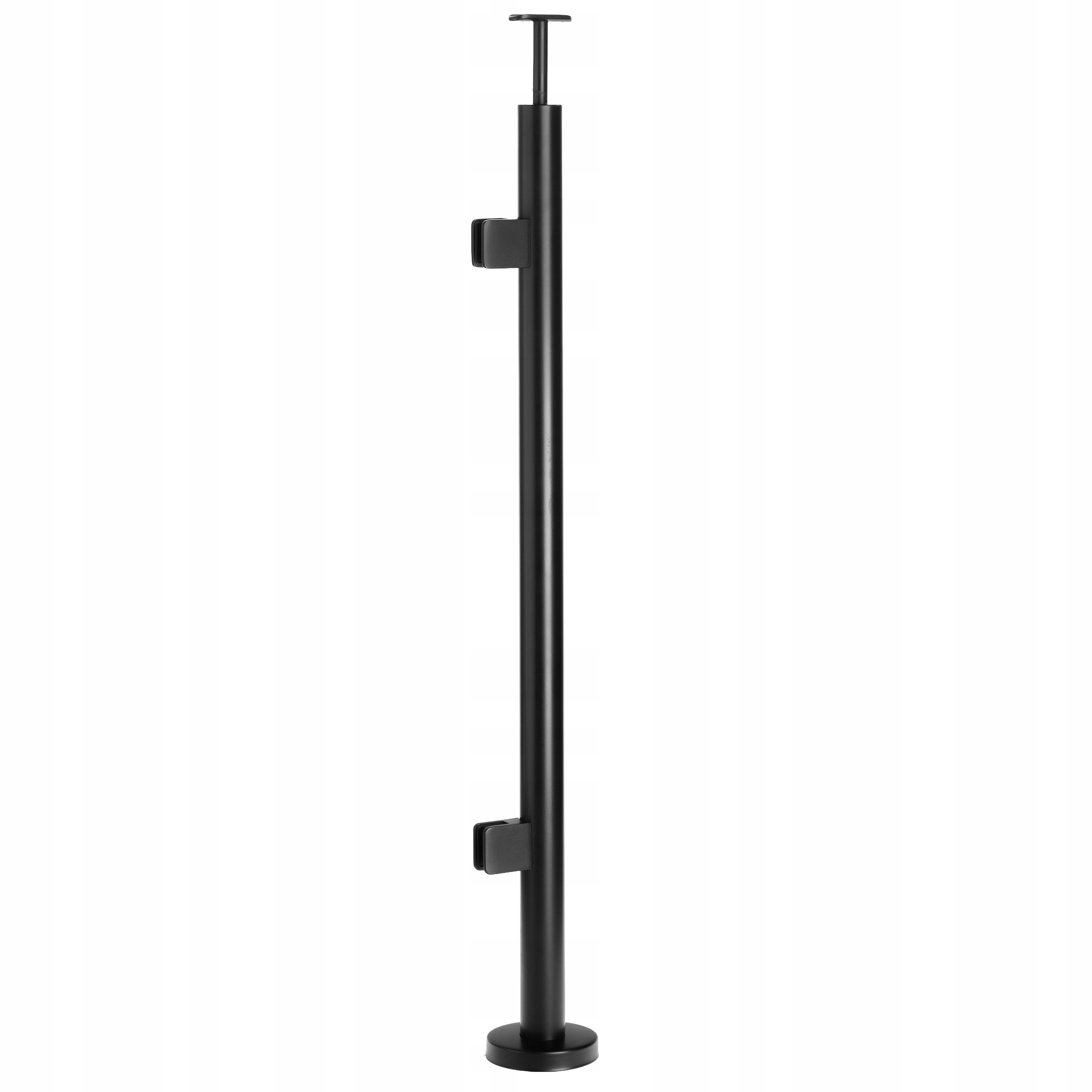 Štartovací stĺpik typu Bolec 100 cm pre sklenené zábradlie Čierny, priemer 42 mm, Loft