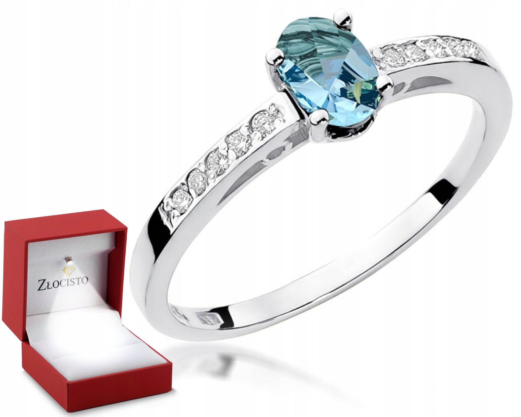 Prstýnek Topaz a Brilianty Gravírování Bonus