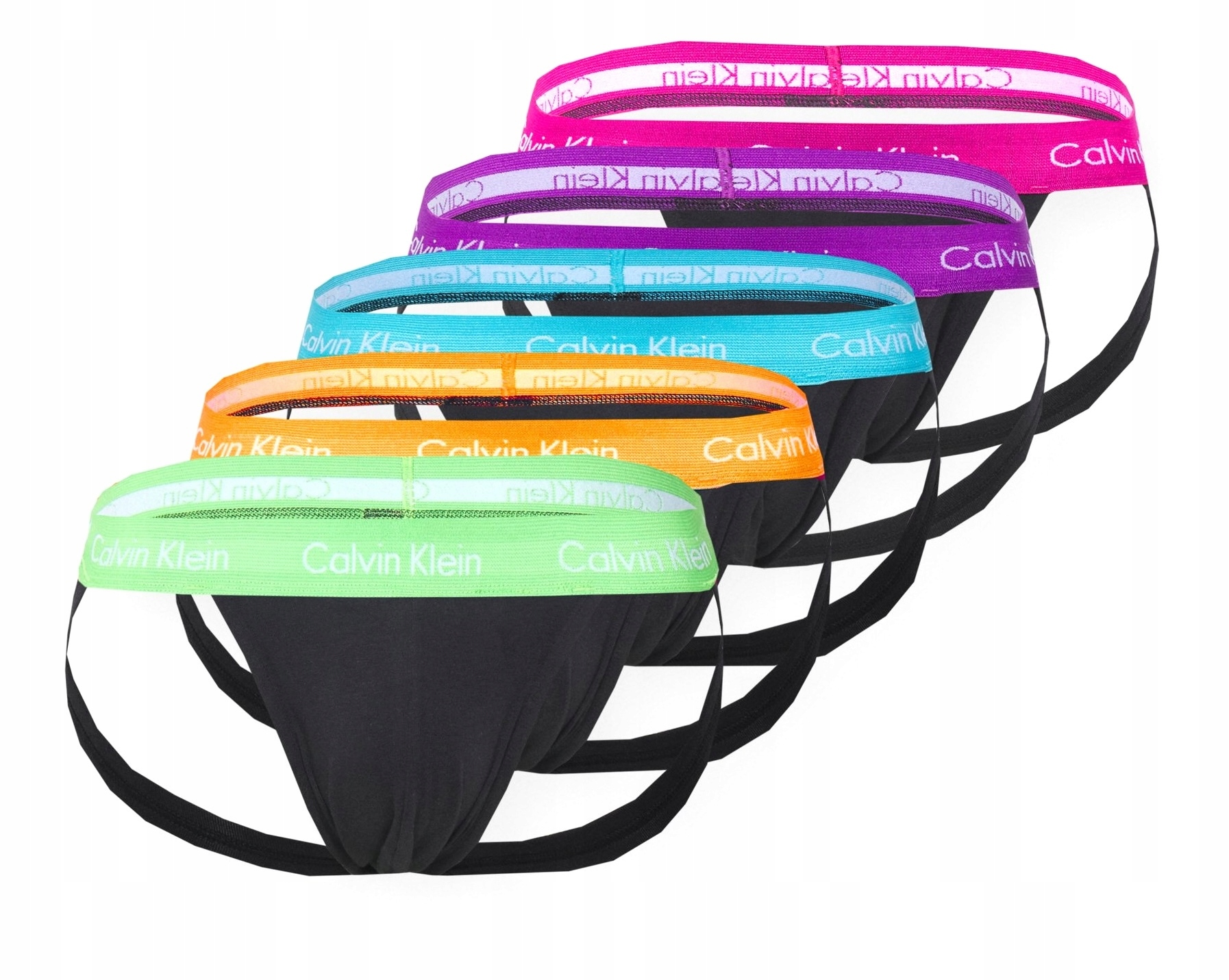 Calvin Klein Underwear Slipy Jockstrap vícebarevné 5-PACK velikost XXL