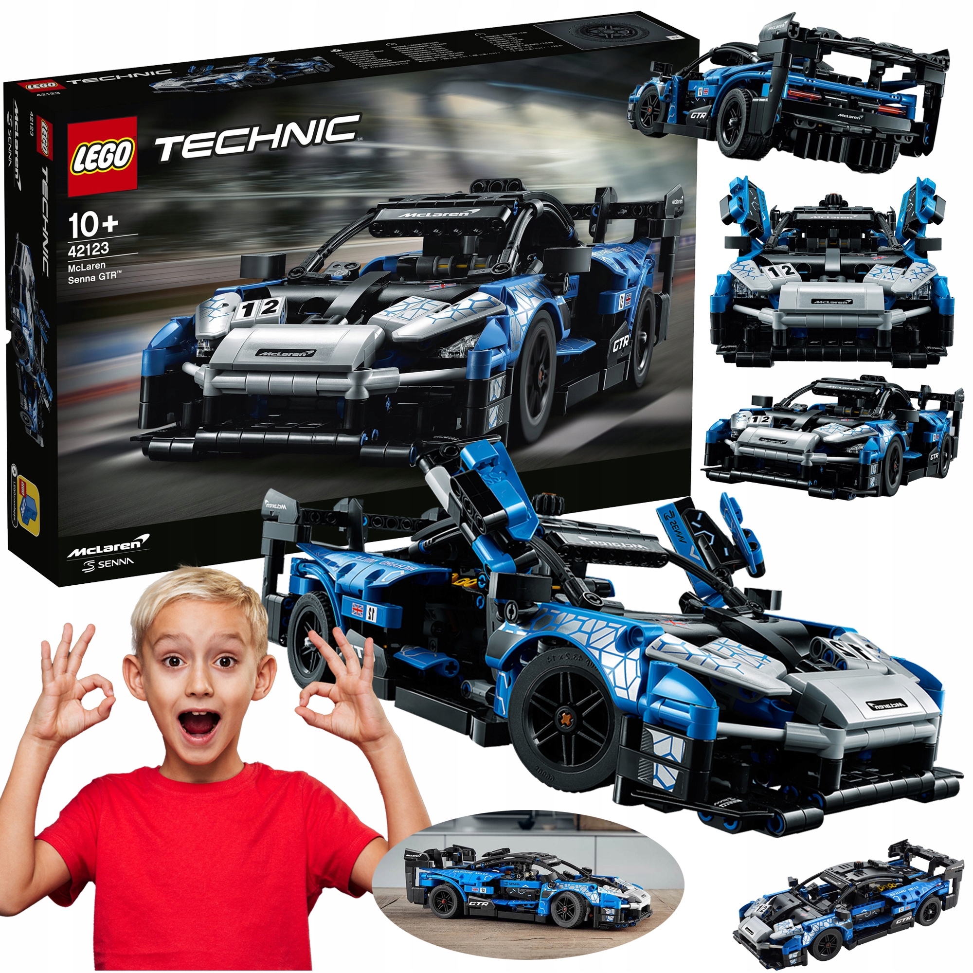 LEGO TECHNIC MCLAREN SENNA GTR 42123 WYŚCIGÓWKA AUTO WYŚCIGOWE BOLID