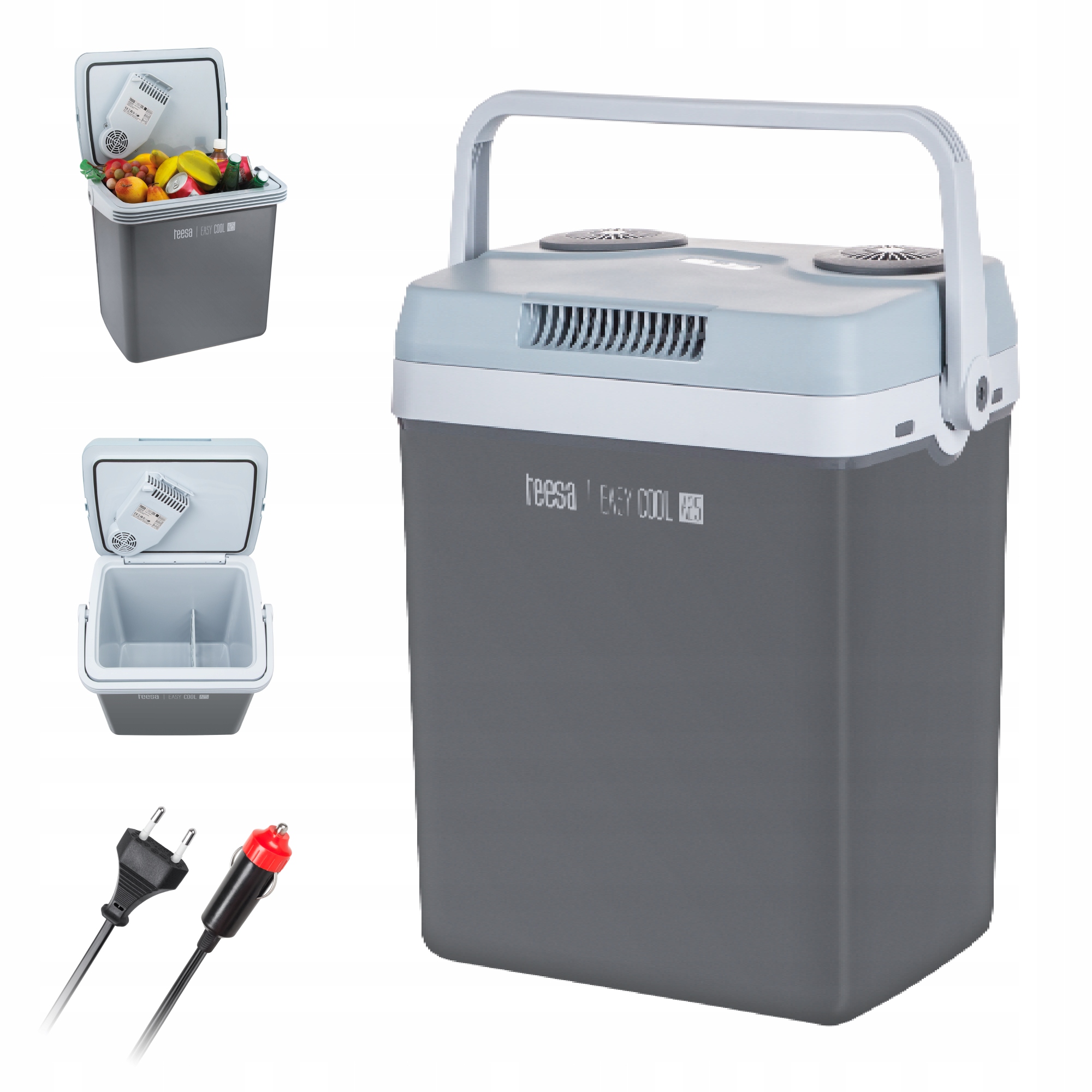 Lodówka turystyczna samochodowa 25L XL 230V 12V funkcja grzania Teesa A25