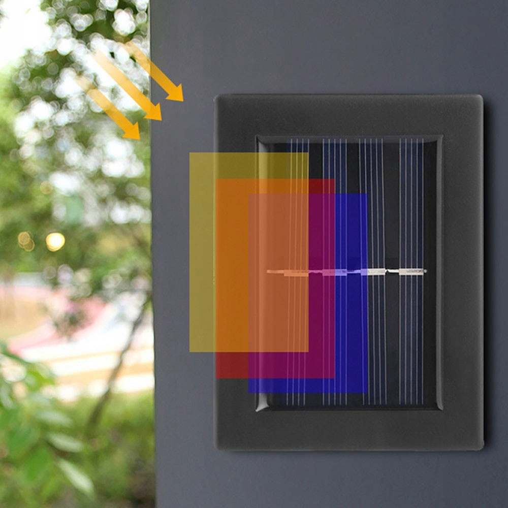 SOLARNE OŚWIETLENIE 4LED WARM WHITE ELEWACJA OGRÓD Marka bez marki
