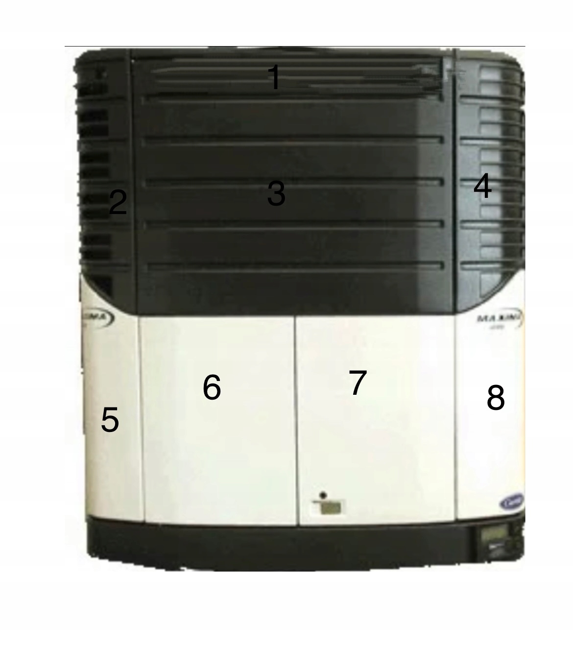 659 - ПРАВАЯ / ЛЕВАЯ БОКОВАЯ ДВЕРЬ АГРЕГАТА CARRIER MAXIMA