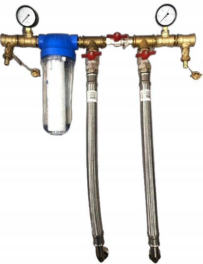 Pripojovacia sada zmäkčovača a filtračné ventily