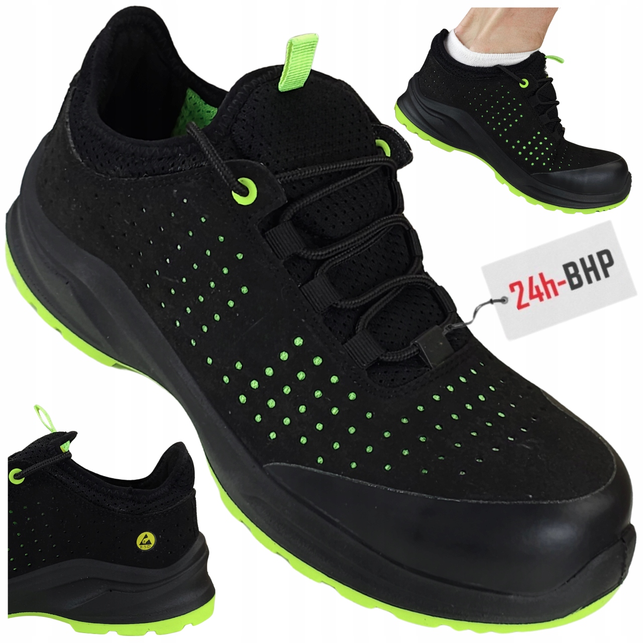 Pánské pracovní boty Sportovní Polobotky Bozp s Podnoskem Modulo 24h-BOZP