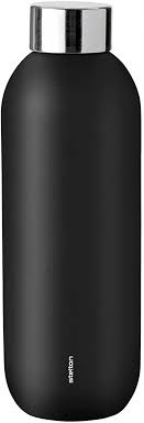 Stelton Cool ocelová láhev na vodu 600 ml černá