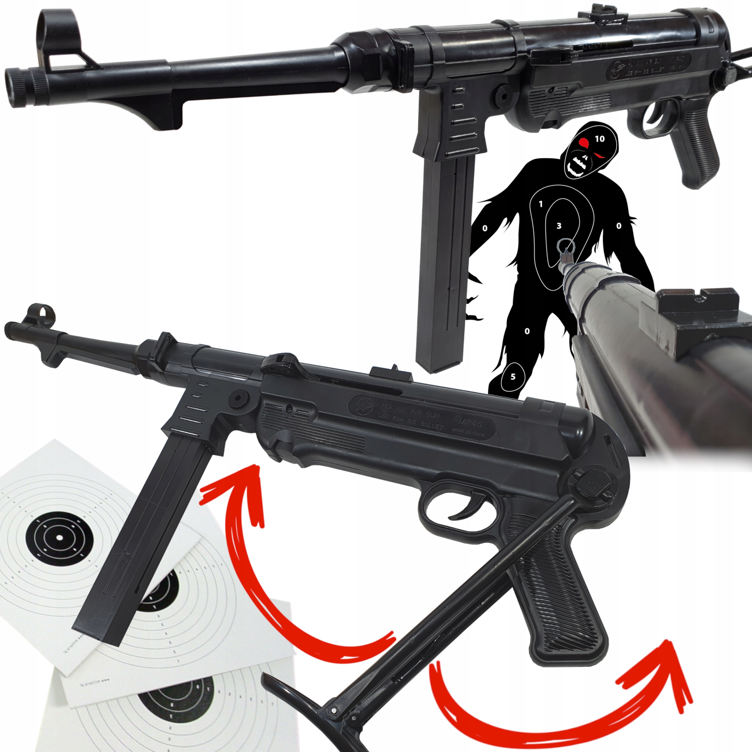 

MP-40 Schmeisser Karabin Na Kulki Snajperka Asg