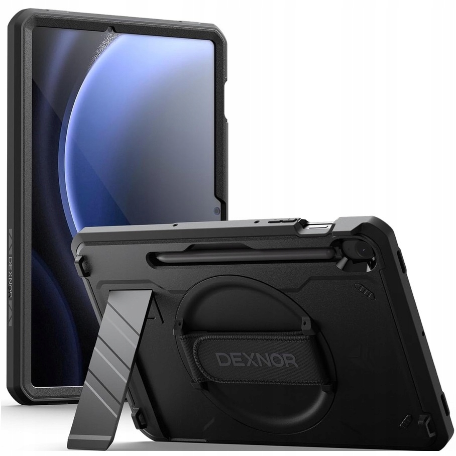 Etui Dexnor pancerne ochronne z ramką podstawką do Galaxy Tab S10 Lite