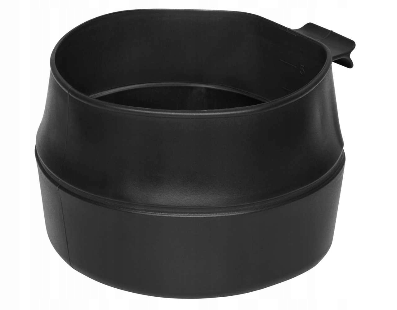 DUŻY LEKKI SKŁADANY KUBEK TURYSTYCZNY WILDO 600 ml SZWEDZKI CZARNY EAN (GTIN) 7330883100218