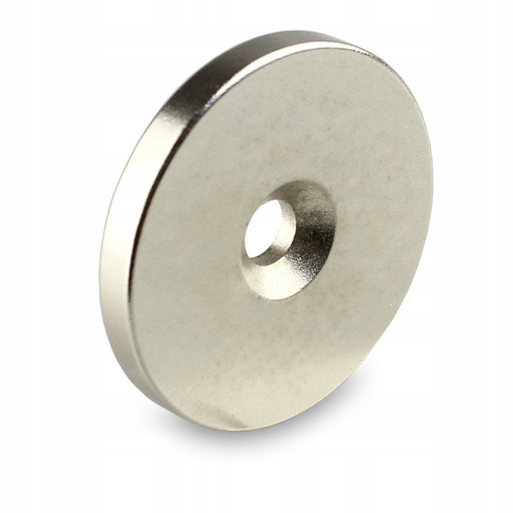 

Magnes Neodymowy 30x7,5/4,5x3 mm Pod Wkręt