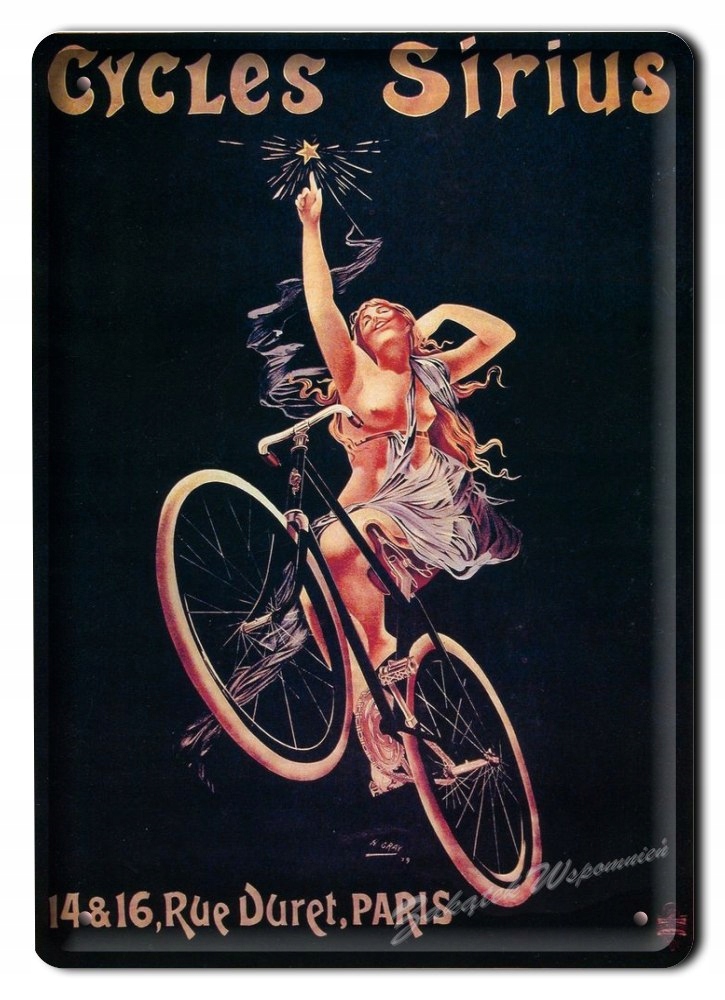 Rower Plakat Metalowy Szyld Obrazek Vintage #02570